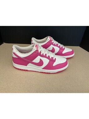 New! Nike Dunk Low Laser Fuchsia Pink GS Shoes. Youth’s 7Y. Women’s 8.5. Nice!!!